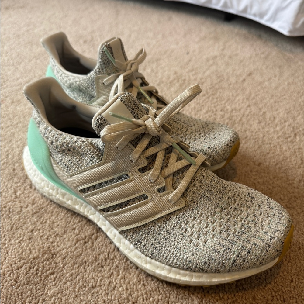 Adidas UltraBoost Running Sneakers Shoes Grey Teal Mint